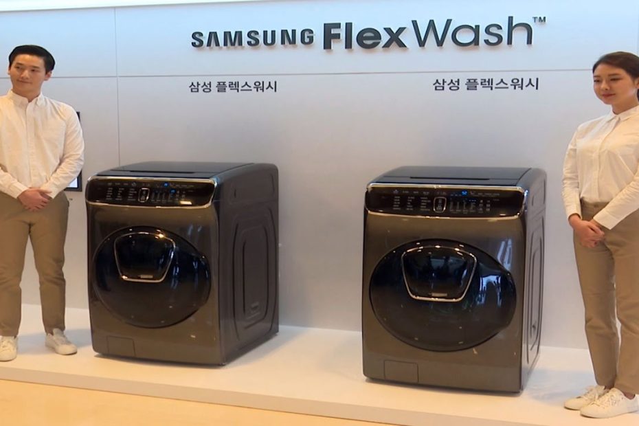 전자동·드럼 세탁기를 하나로…삼성 '플렉스워시'출시 [통통영상] - Youtube