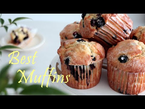 [SUB] 미국 유명 블루베리 머핀 레시피(너도나도 인생 레시피래요) Jordan Marsh Blueberry Muffins | 하다앳홈