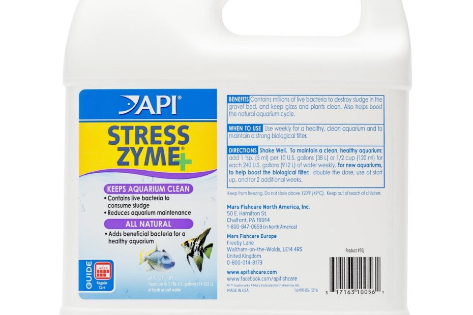 Amazon.Com : Api Stress Zyme Freshwater And Saltwater Aquarium Cleaning  Solution 64-Ounce Bottle : Aquarium Treatments : Pet Supplies