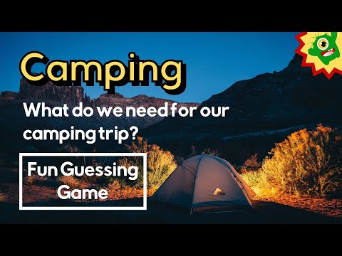Camping Vocabulary | Fun ESL Guessing Game
