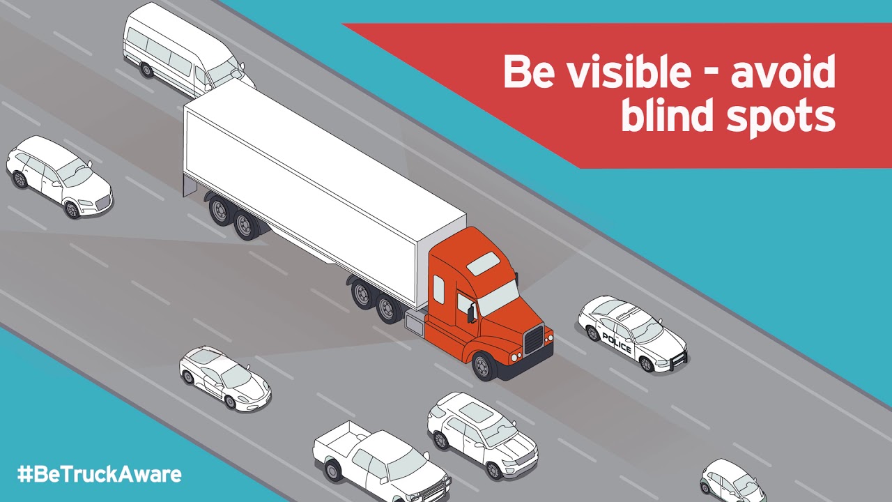 Driving Around Large Vehicles | Learn About Truck Blindspots