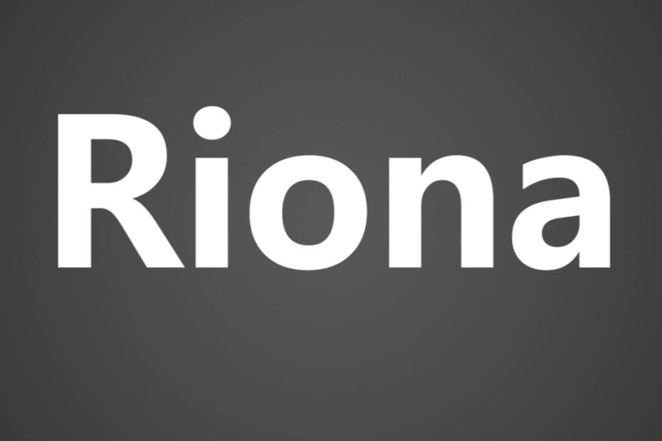 How To Pronounce Riona - Youtube