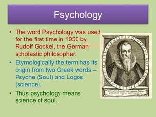 Psychology – Meaning And Definition | Ppt